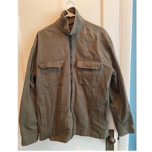 Men’s Dark Green Denim Jacket Size Large